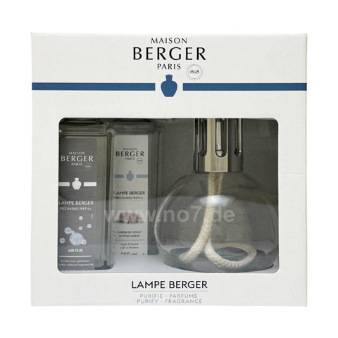 Essentielle Set Rund mit Flüssigkeit 0,25l & AIR PUR Neutral 0,25l - Lampe Berger