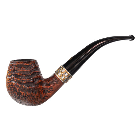 Pfeife Mastro de Paja Rococo sandgestrahlt braun Shape 5