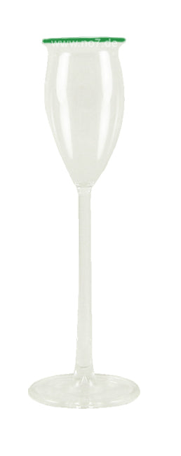 Rochelt Glas mit grünem Rand