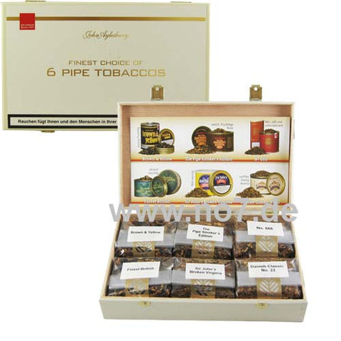 John Aylesbury Finest Choice of 6 Pipe Tobaccos (150g)