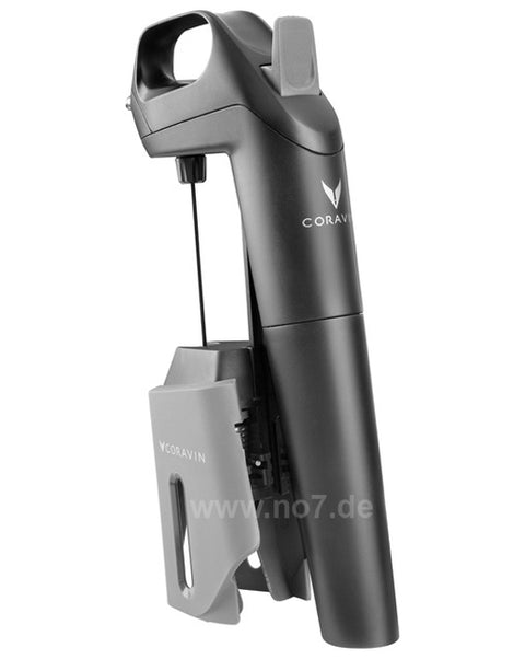 Coravin Three Black mit 2 Patronen und 2 Schraubverschlüsse und 1 Aerator