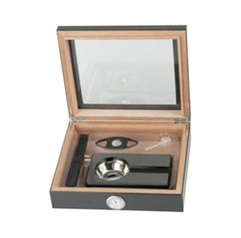 Humidor-Set London Carbonfinish (15 Zig.)