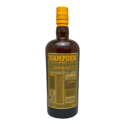 Hampden 8 Y. O. Pure Single Jamaican Rum 0,7l