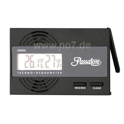 Digital Hygrometer schwarz Passatore