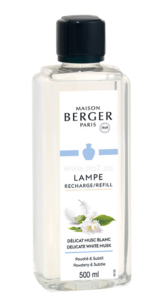 Delikater Weißer Moschus / Delicat Musc Blanc 0,5l - Lampe Berger