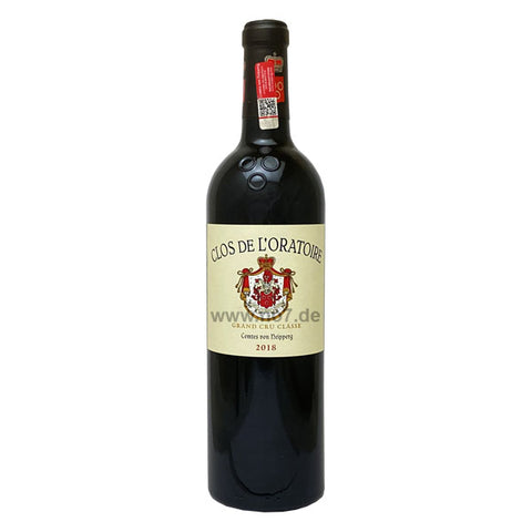 Clos de L’Oratoire 2018  Grand Cru Classé St.-Emilion 0,75l