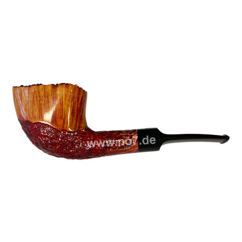 Pfeife Crown Viking Freehand hellbraun teilrustiziert 18584