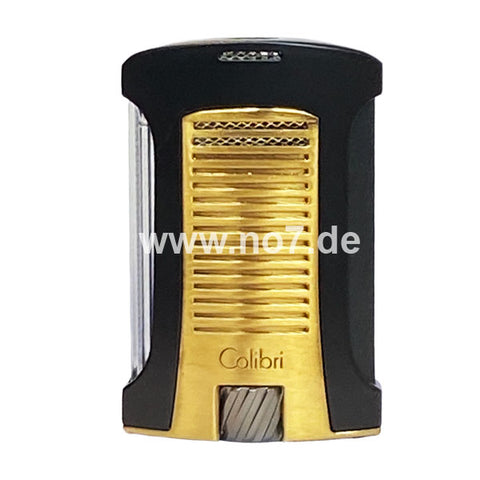 Feuerzeug Colibri DAYTONA 2 gold/ schwarz 1er Jet