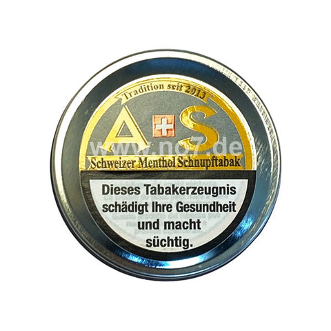 A+S Schweizer Menthol Schnupftabak 10g