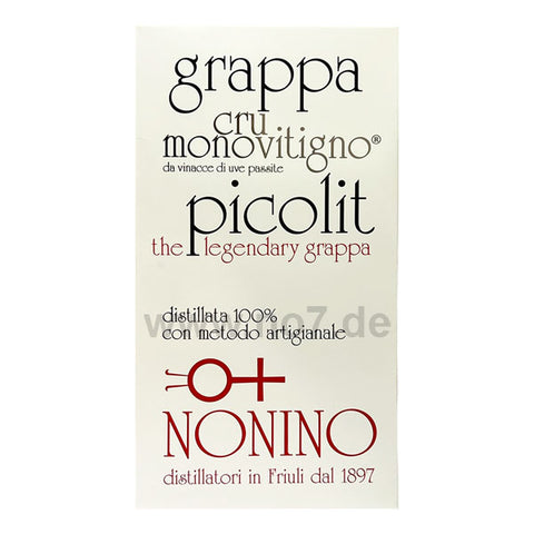 Nonino Grappa di Picolit Cru Monovitigno 0,5l