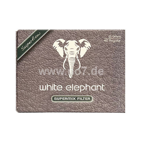 White Elephant Pfeifenfilter 9mm SUPERMIX (40er)