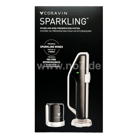 Coravin Sparkling mit 2 Stoppers 2 Bottle Bags 1 Patrone