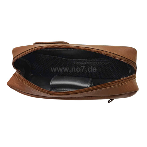 Pfeifentasche Leder für eine Pfeife braun