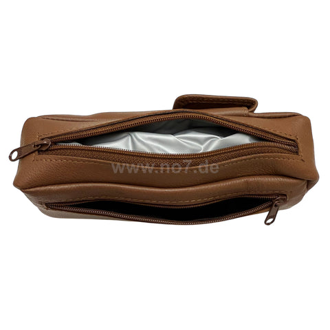 Pfeifentasche Leder für eine Pfeife braun