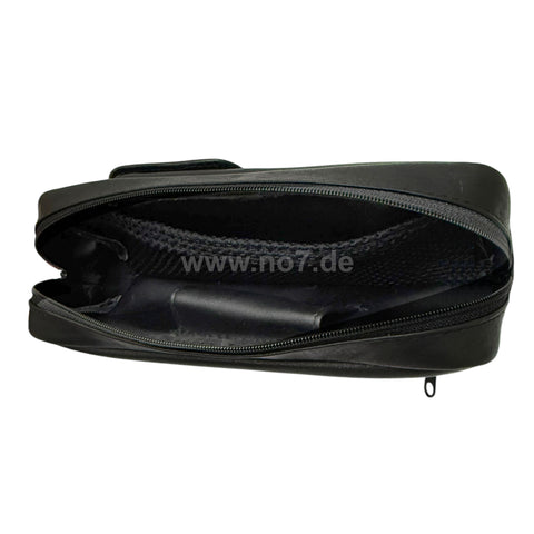 Pfeifentasche Leder für eine Pfeife schwarz