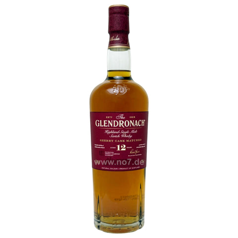 Glendronach 12 YO Single Malt Whisky  0,7l