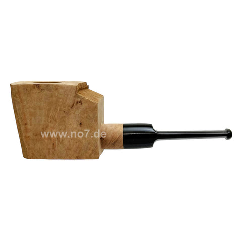 Bruyereholzkantel/ Pfeifenrohling gerade mit Acrylmundstück