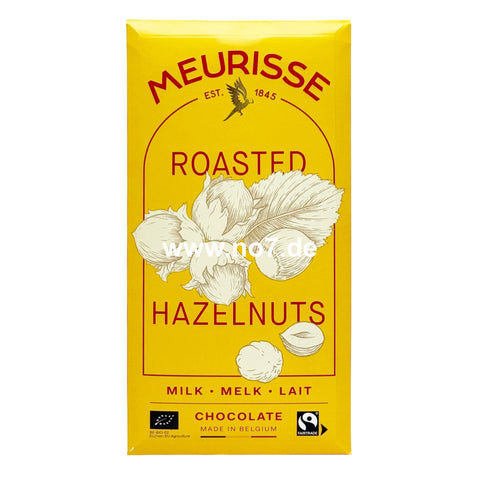 Meurisse Milk Chocolate with Roasted Hazelnuts 100g