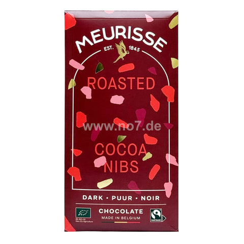 Meurisse Dark Chocolate with Roasted Cocoa Nibs 100g