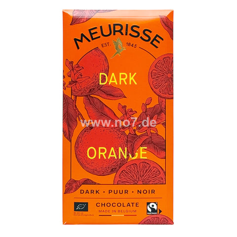 Meurisse Dark Chocolate with Orange 100g