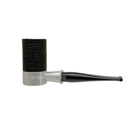 Pfeife Tsuge Roulette sand schwarz silberfarben 9mm