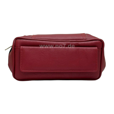 2er Pfeifentasche Lederoptik rot