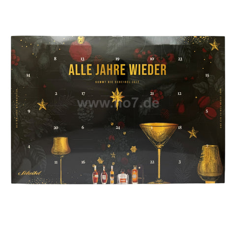 Scheibel Adventskalender 2025   23 x 0,02l, 2x 0,1l