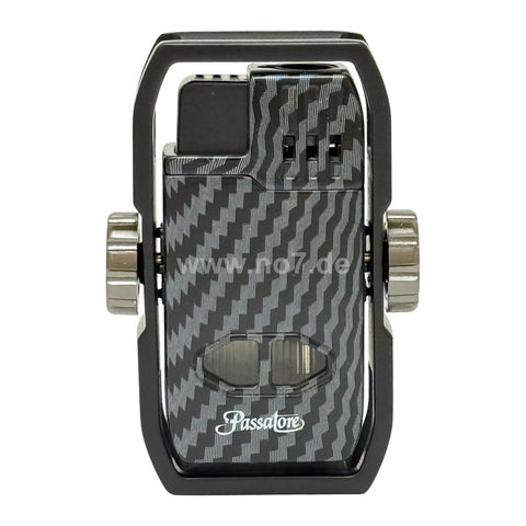 Zigarrenfeuerzeug 1er Jet Duke Carbon/schwarz - Passatore