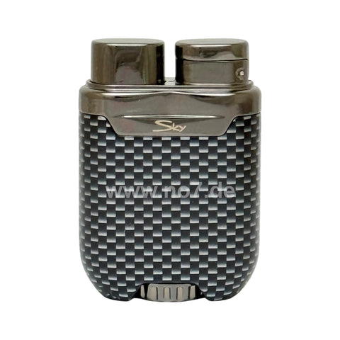 Jet-Feuerzeug Maine Carbondesign gun poliert - SKY