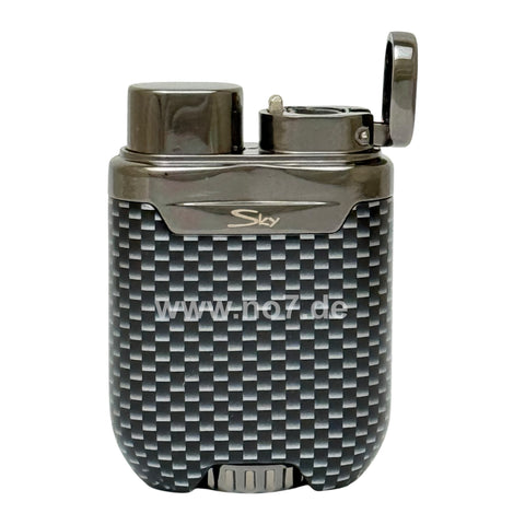 Jet-Feuerzeug Maine Carbondesign gun poliert - SKY