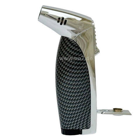 Zigarrenfeuerzeug Rio 2er Jet-Fzg chrom/Carbondesign - Passatore