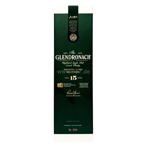 Glendronach 15 YO Single Malt Whisky  0,7l