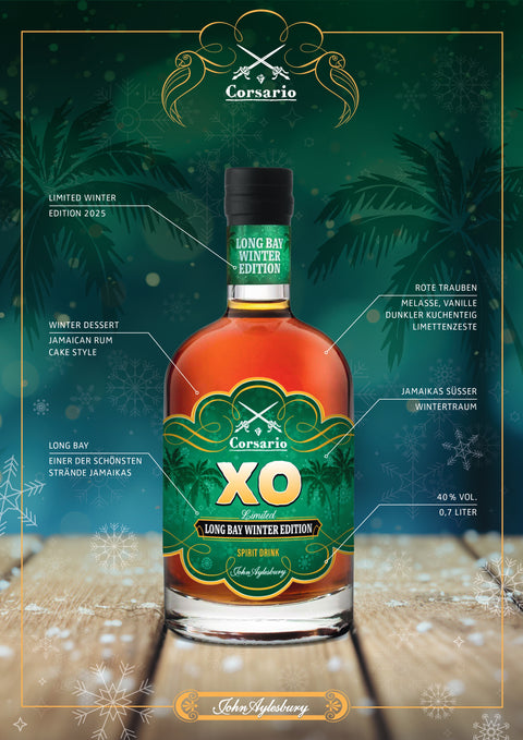 Corsario XO Limited Winter Edition 2025 LONG BAY  Rum Based Spirit  - John Aylesbury 0,5l
