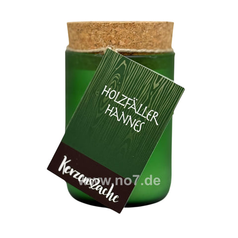 Kerzenssache Holzfäller Hannes- Mattgrün 250g