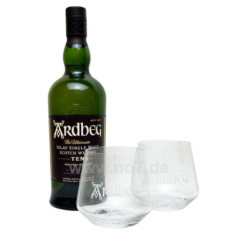 Ardbeg Ten 10 Jahre VAP mit 2 Gläsern 0,7l