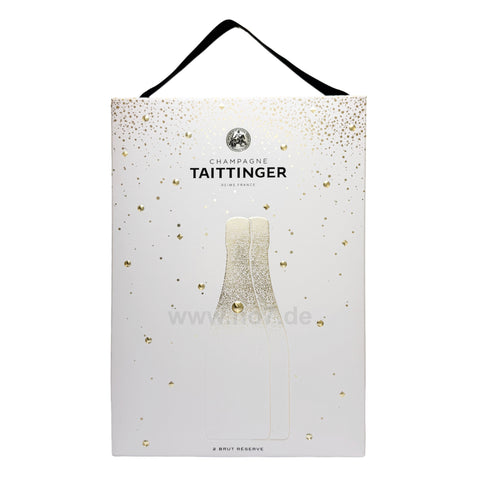 Taittinger Giftpack mit 2 Flaschen Brut Reserve 0,75l