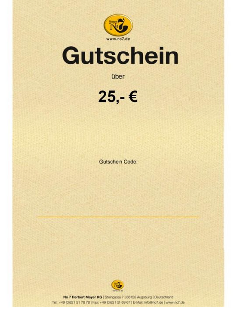 Geschenkgutschein No 7