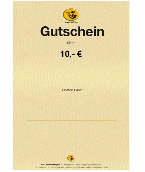 Geschenkgutschein No 7